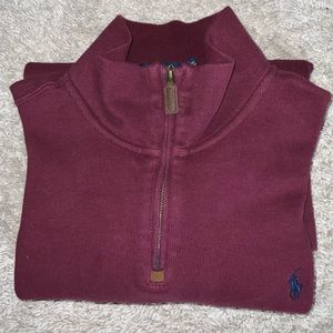 POLO by RALPH LAUREN - 100% Cotton Quarter Zip Pullover - Men's XL